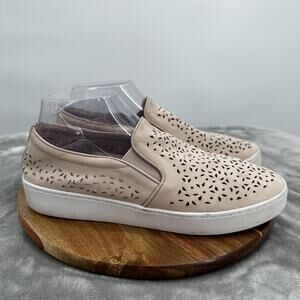 Vionic Shoes Womens Size 9 Pink Slip On Perforated Casual Comfort Sneakers Flats